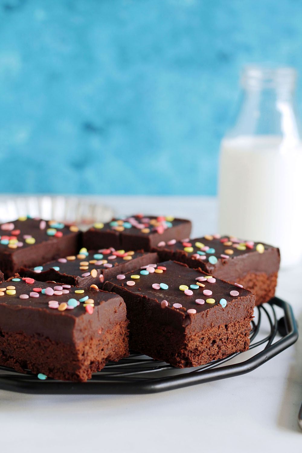 Brownies με σοκολατένια επικάλυψη